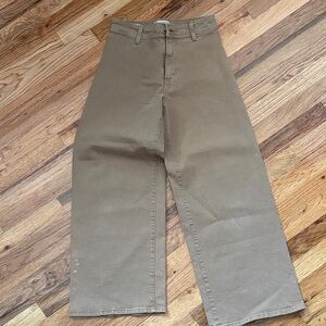 Madewell tan Wide-Leg Pants